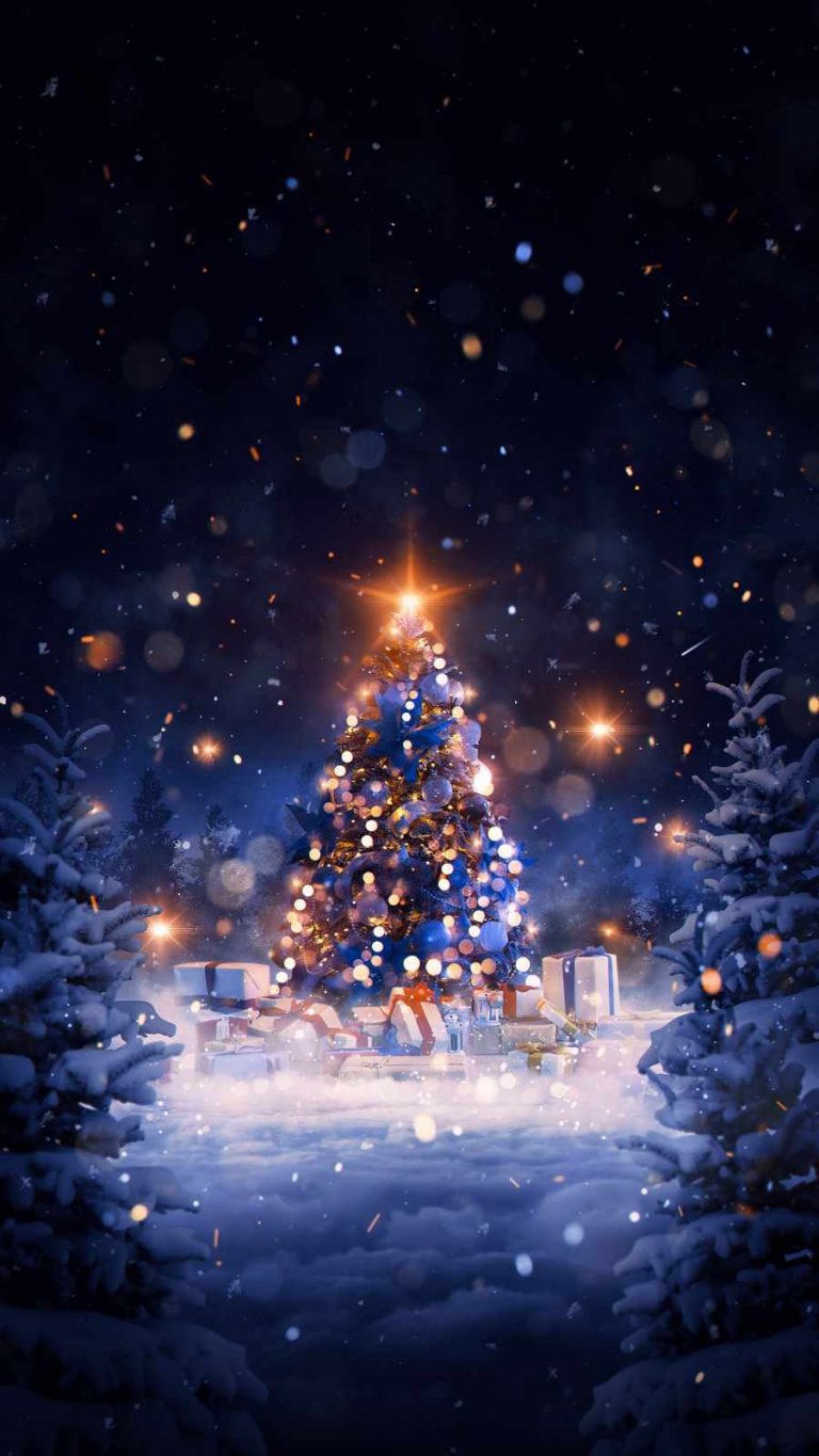 Christmas Tree 4K iPhone Wallpaper - iPhone Wallpapers