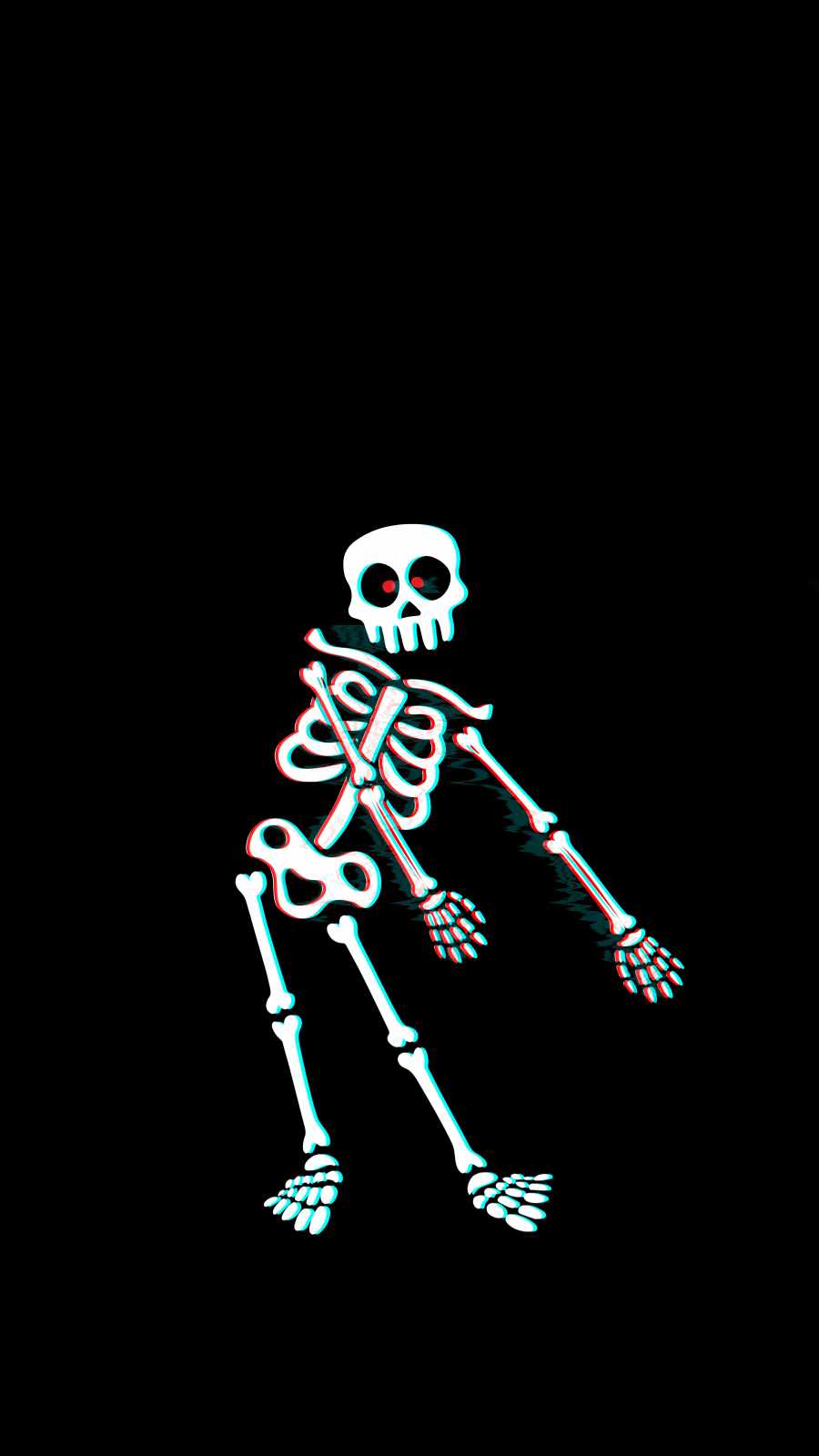 Dancing Skeleton iPhone Wallpaper