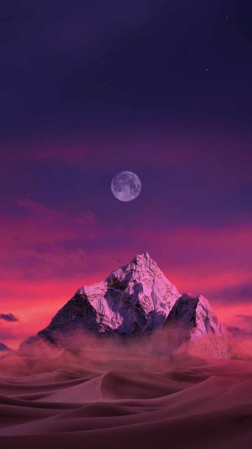 Desert Moon iPhone Wallpaper