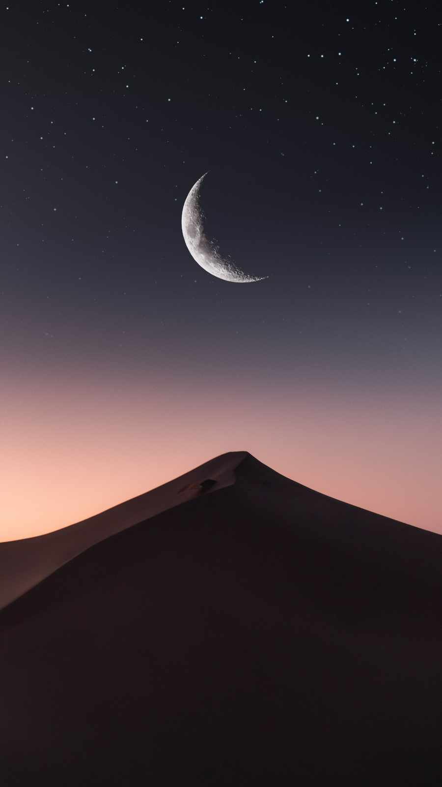 Desert Sky in Night iPhone Wallpaper