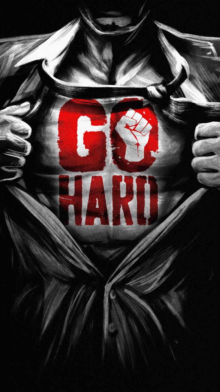 Go Hard Motivation iPhone Wallpaper