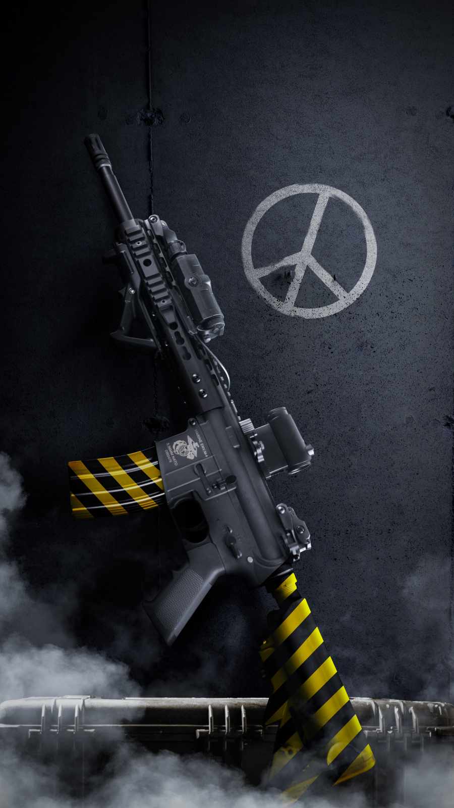 Guns and Peace iPhone Wallpaper