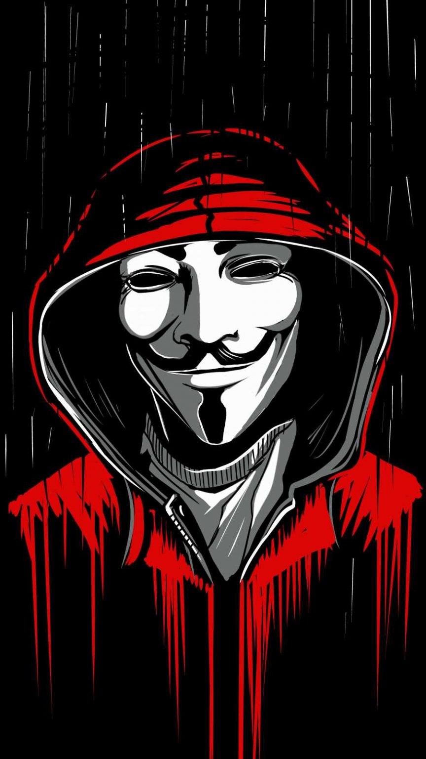 Hoodie Mask Guy Art iPhone Wallpaper - iPhone Wallpapers