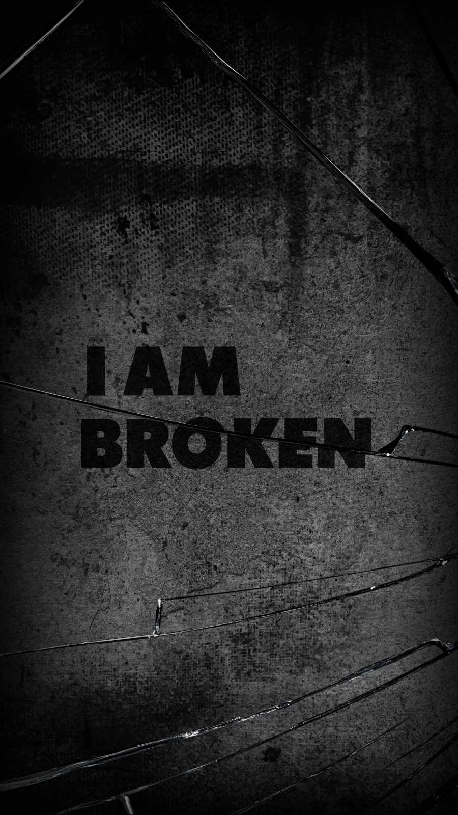 I am Broken Forever iPhone Wallpaper