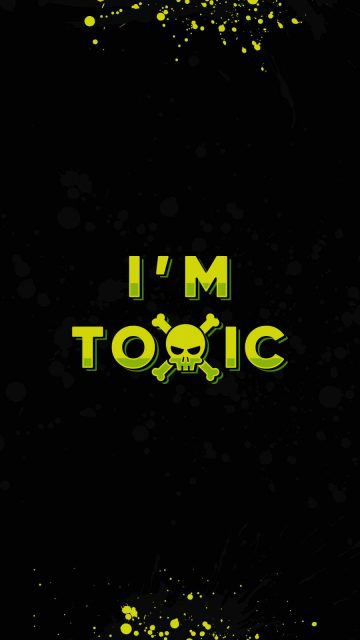 I am Toxic 4K iPhone Wallpaper