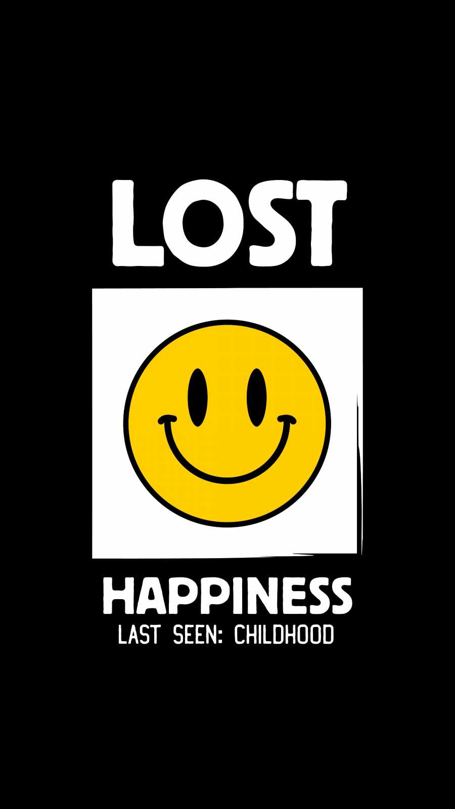 Lost Happiness iPhone Wallpaper