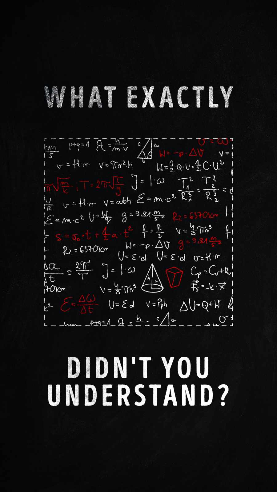 Maths Confusion iPhone Wallpaper