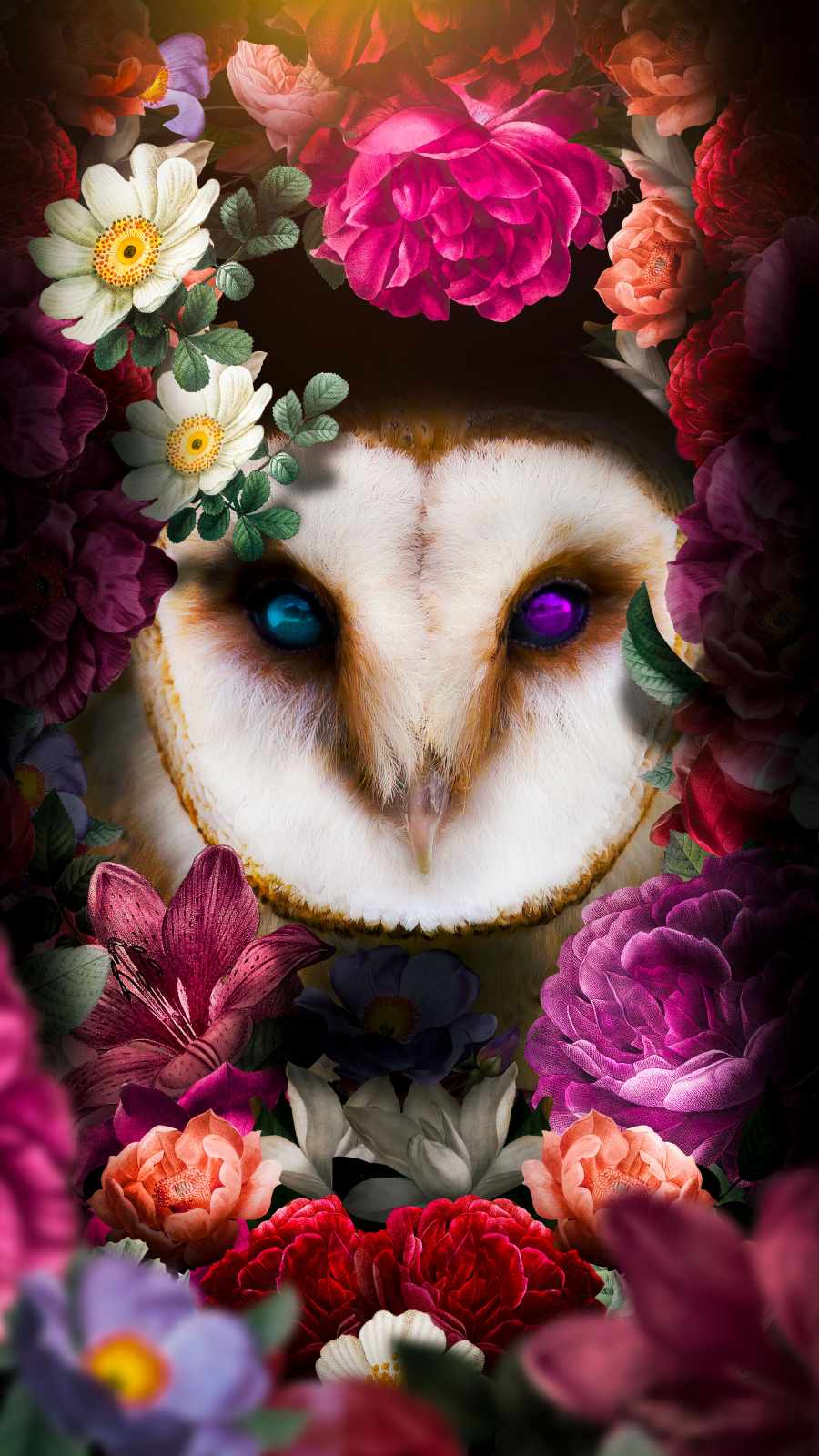 Owl of Nature iPhone Wallpaper