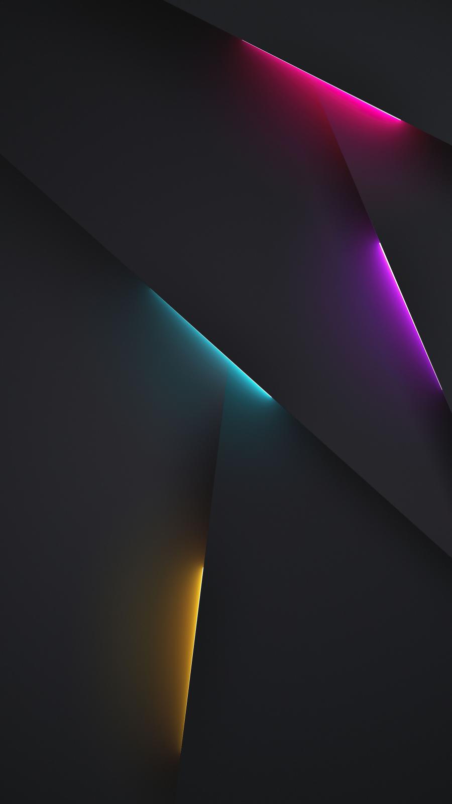 RGB Wall iPhone Wallpaper