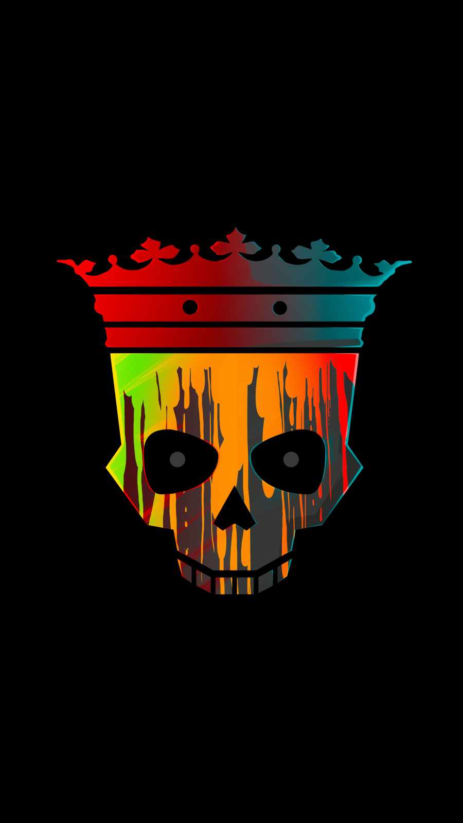 Skull King Art iPhone Wallpaper