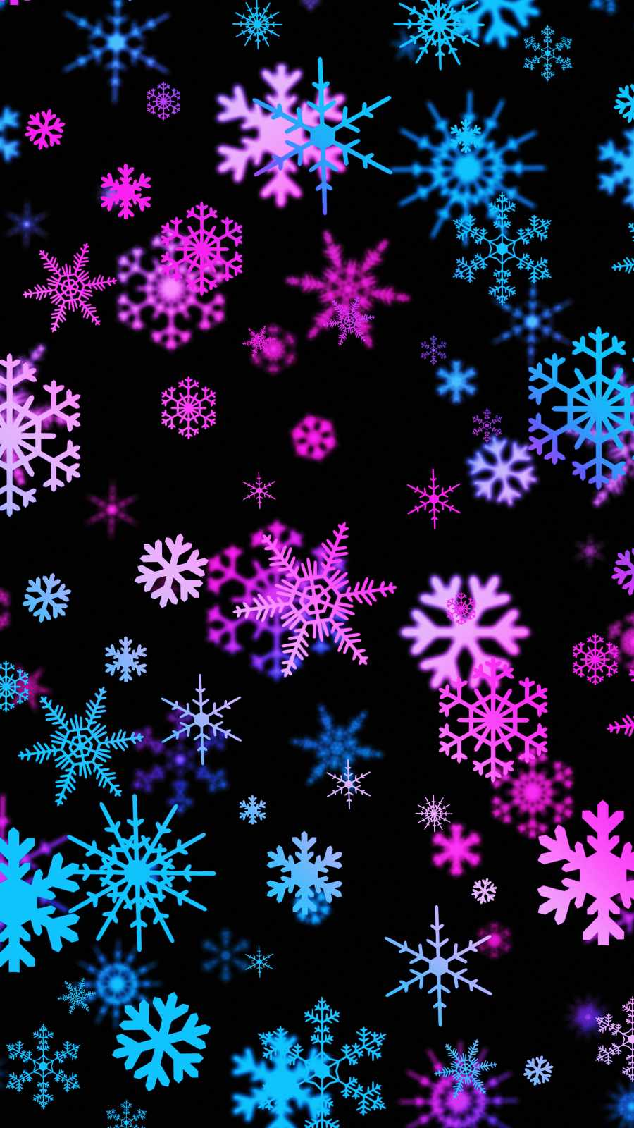 Snowflakes Art iPhone Wallpaper