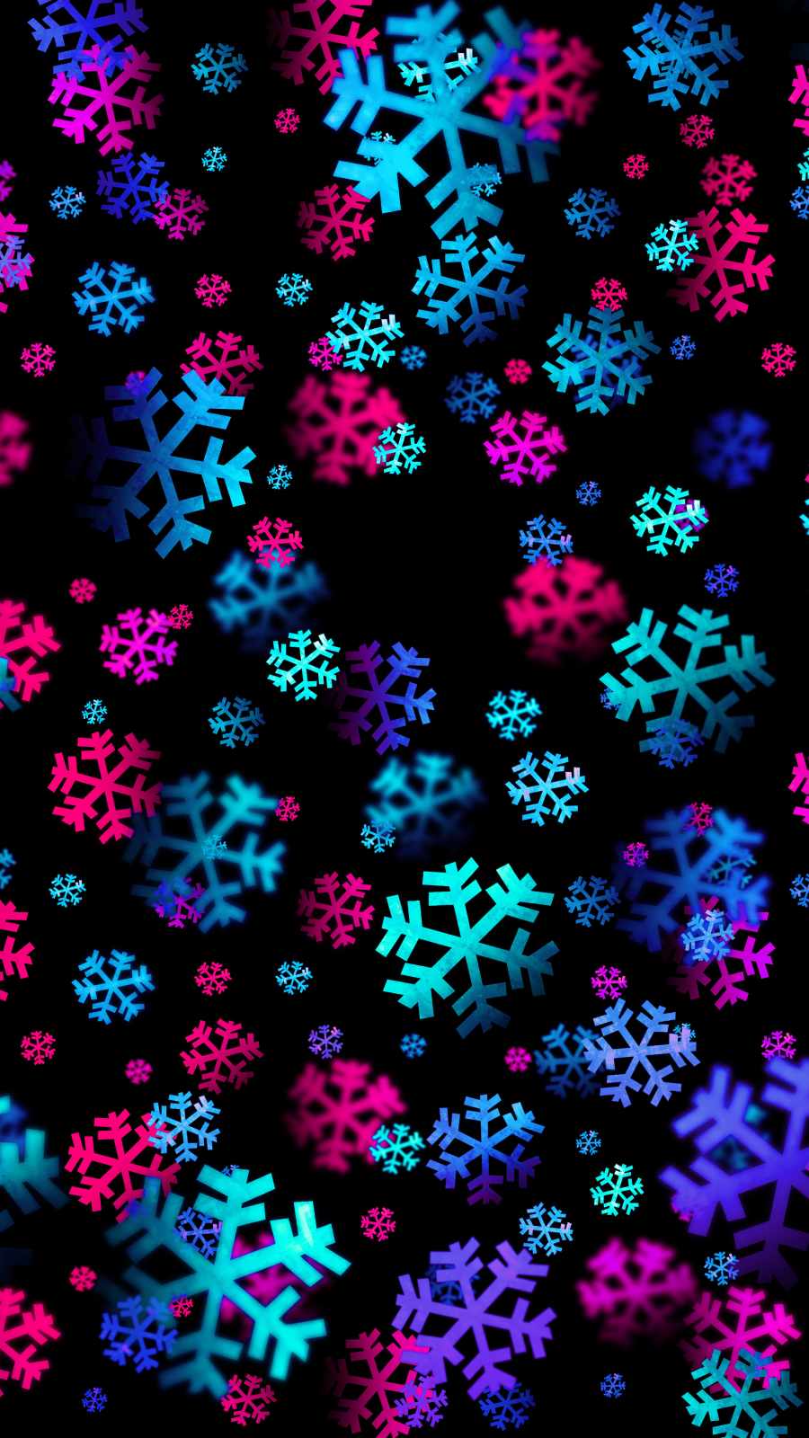 Snowflakes Winter Art iPhone Wallpaper