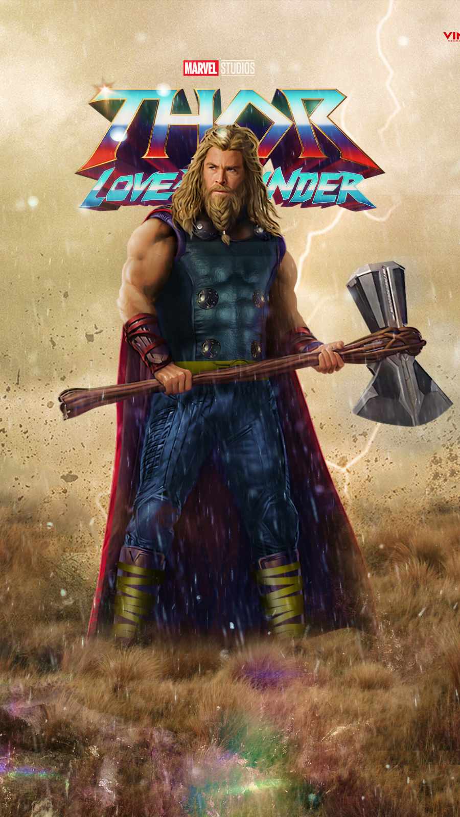 Thor Love and Thunder Art iPhone Wallpaper