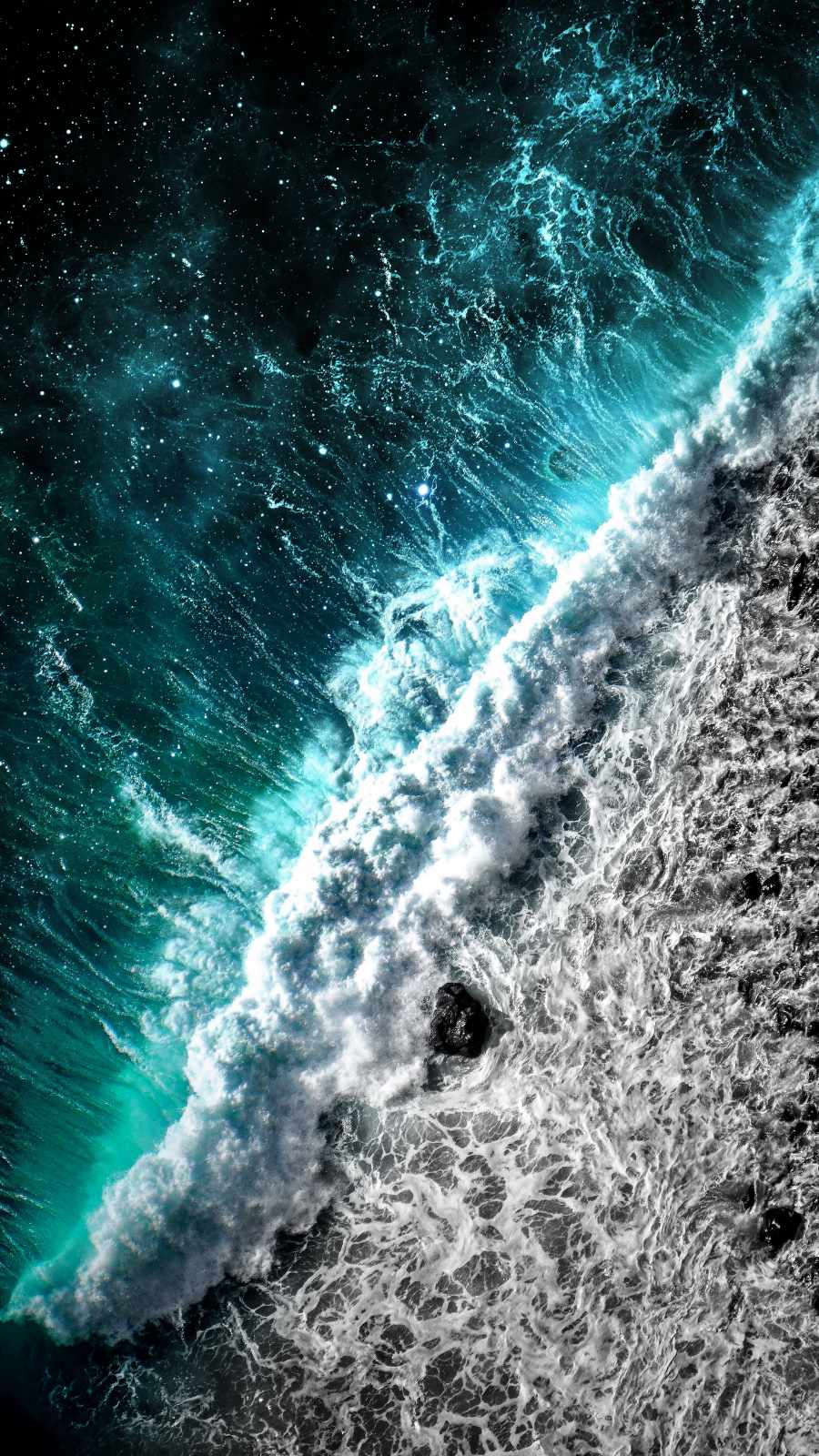 Two Oceans Collide iPhone Wallpaper