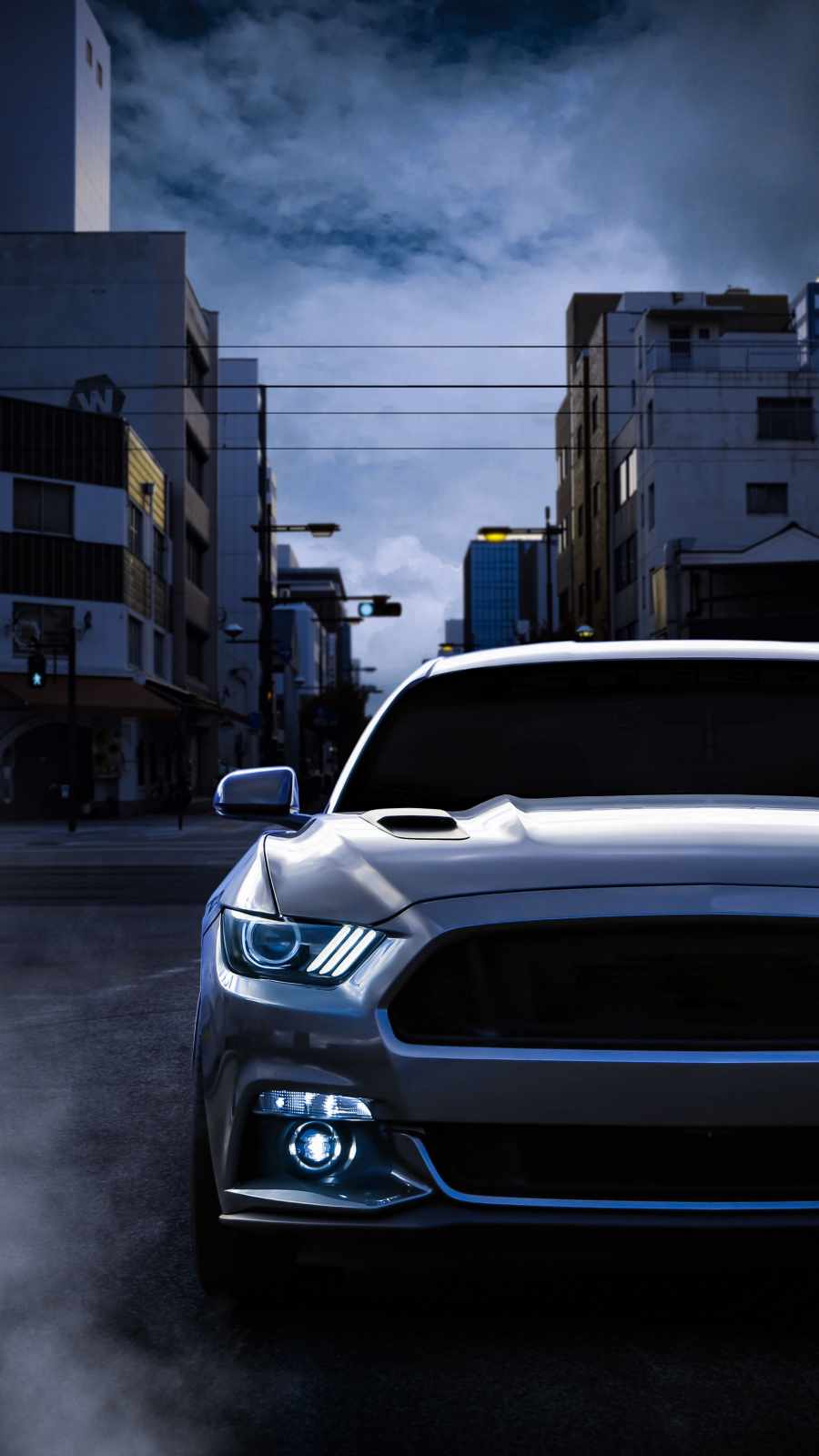 Urban Ford Mustang iPhone Wallpaper