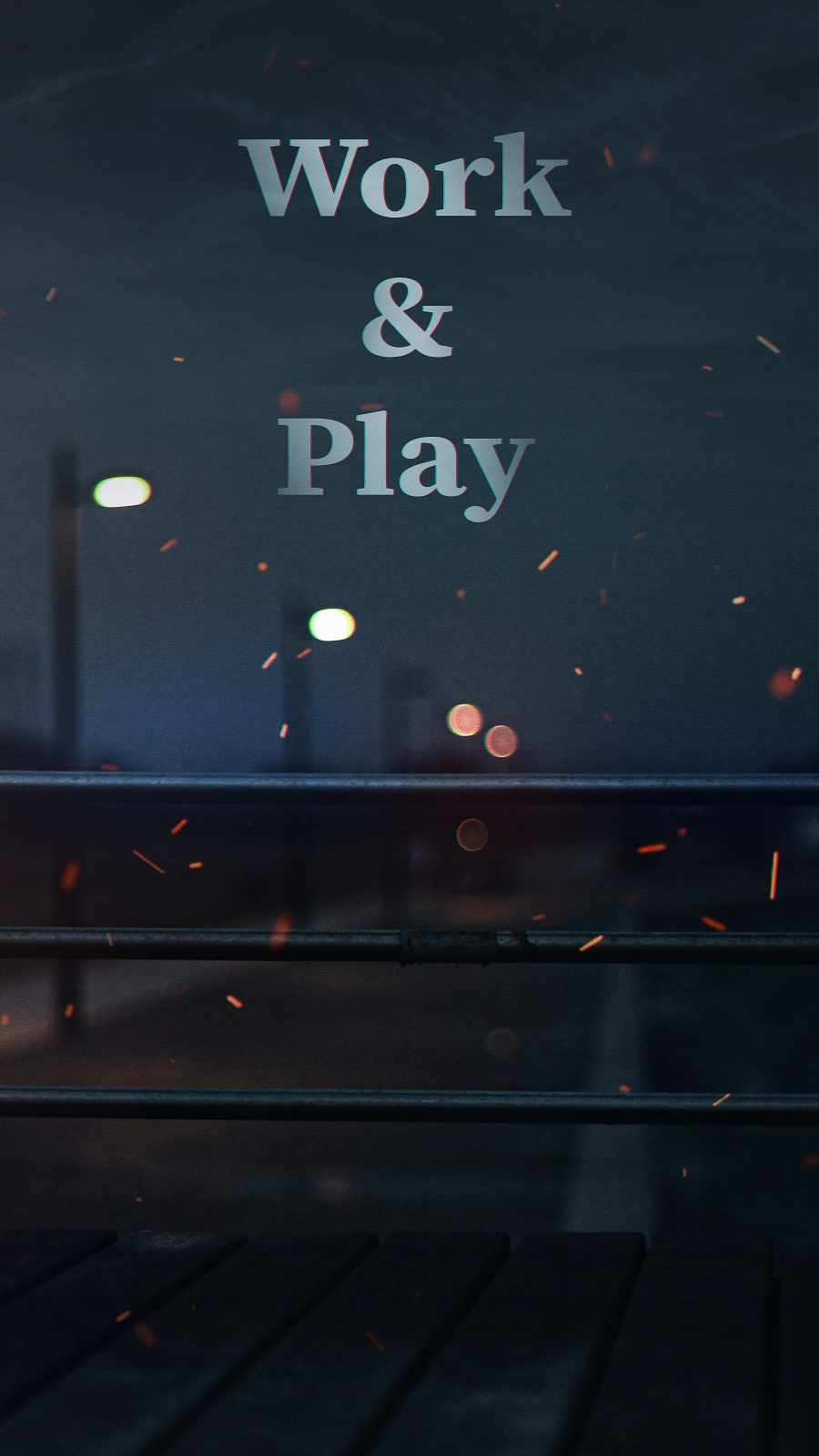 Work and Play iPhone Wallpaper