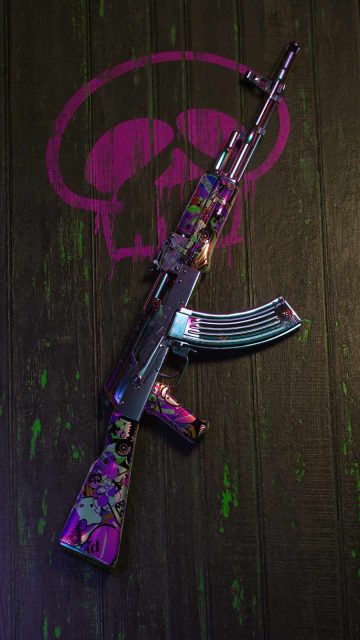 AK47 Gun Skin iPhone Wallpaper
