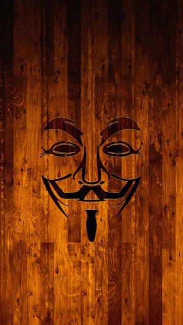 Anonymous Face iPhone Wallpaper