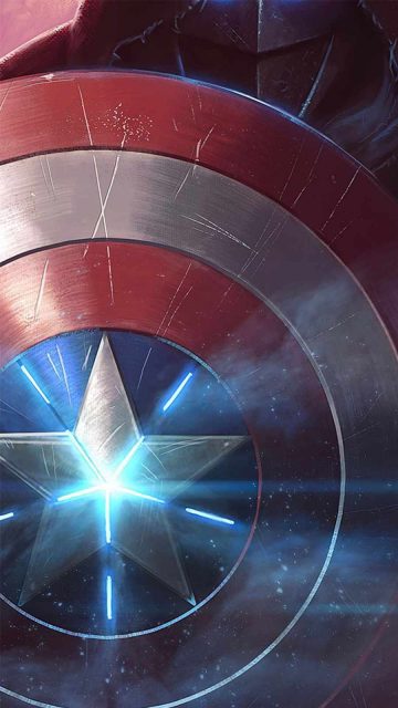 Captain America New Shield iPhone Wallpaper