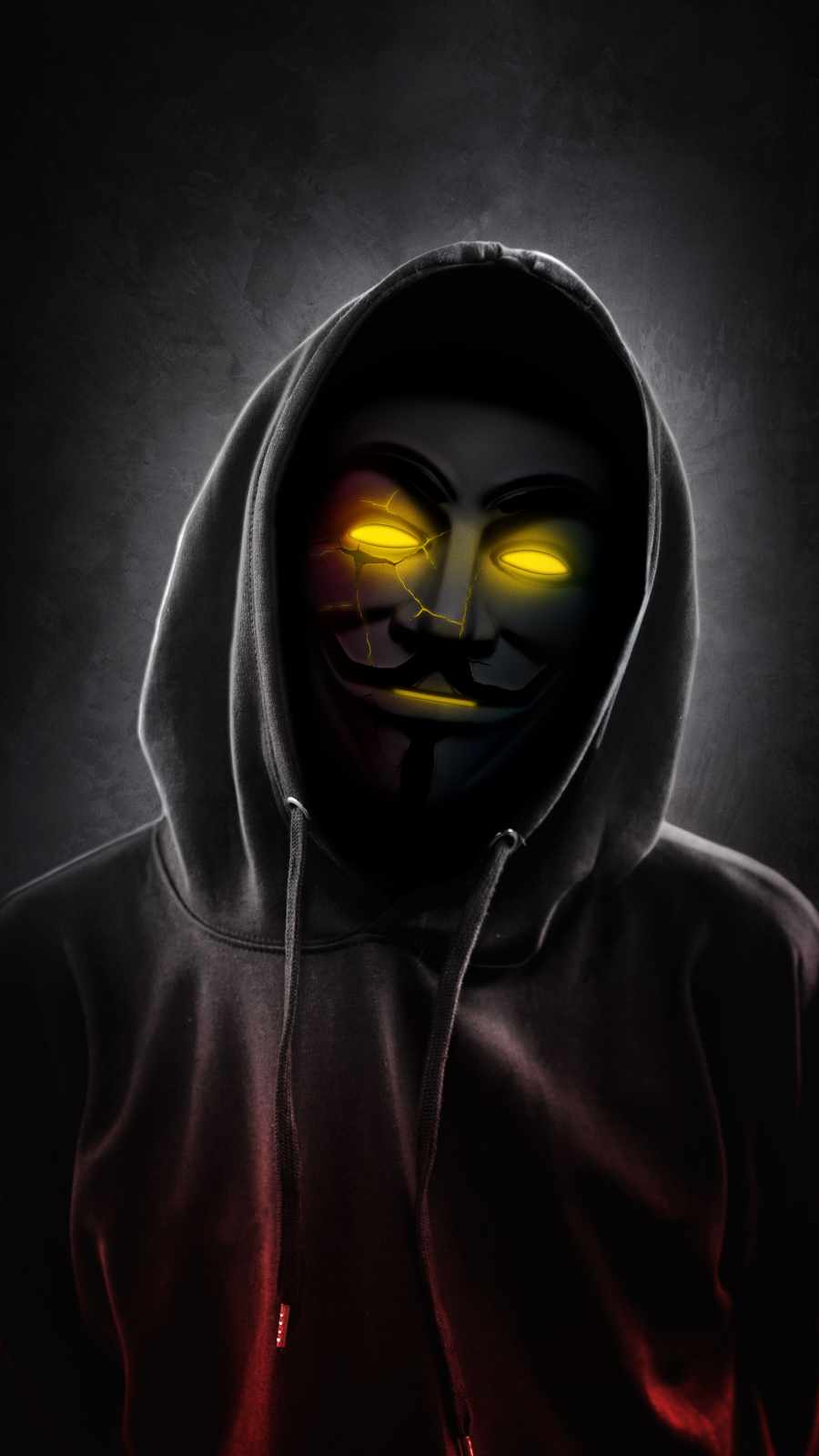 Dark Hoodie Ghost iPhone Wallpaper