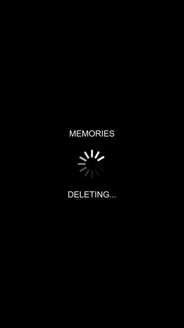 Deleting Memories iPhone Wallpaper