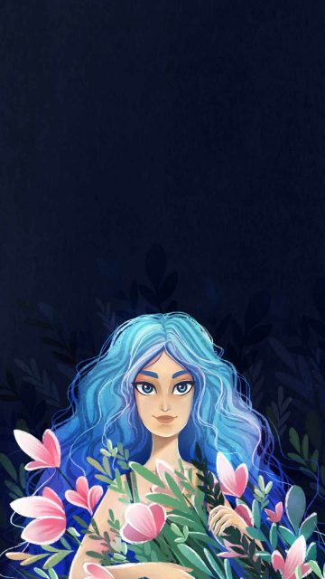 Flower girl iPhone Wallpaper