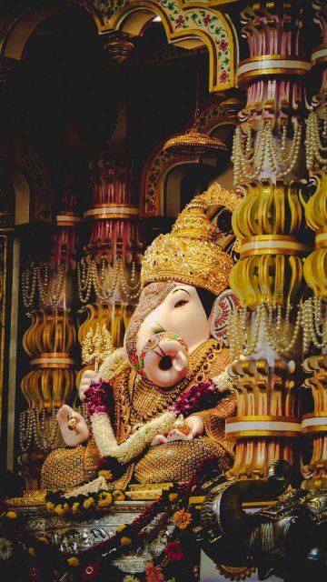 Ganesha Temple iPhone Wallpaper