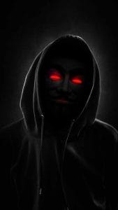 Ghost in Hoodie iPhone Wallpaper