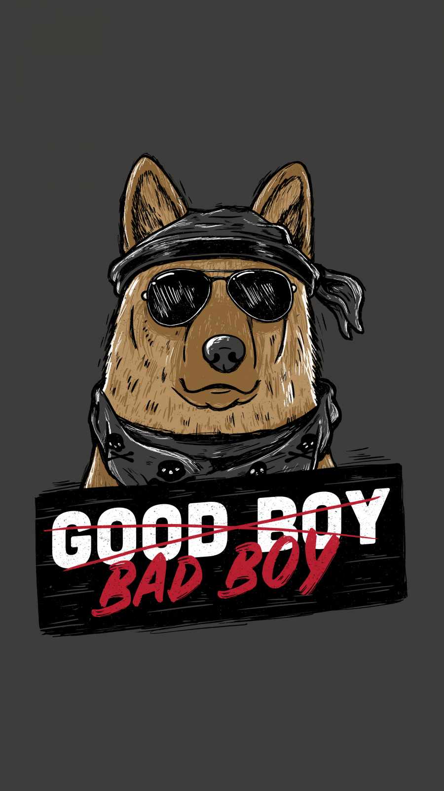 Good Boy Bad Boy iPhone Wallpaper