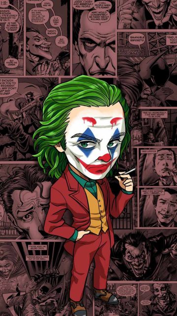 Joker Comic iPhone Wallpaper