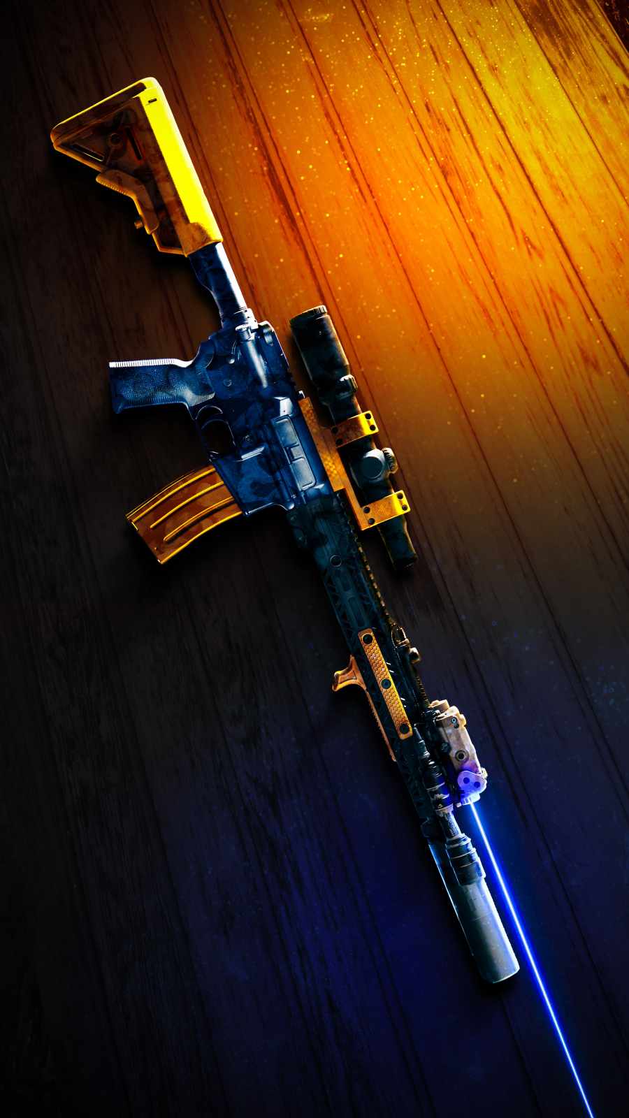Laser Rifle iPhone Wallpaper