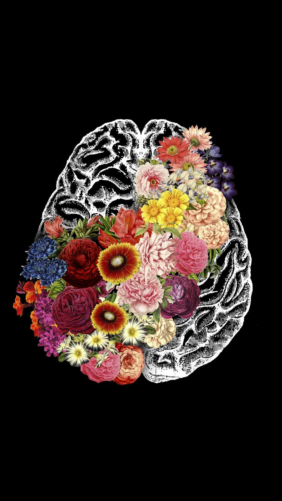 Love Your Brain iPhone Wallpaper