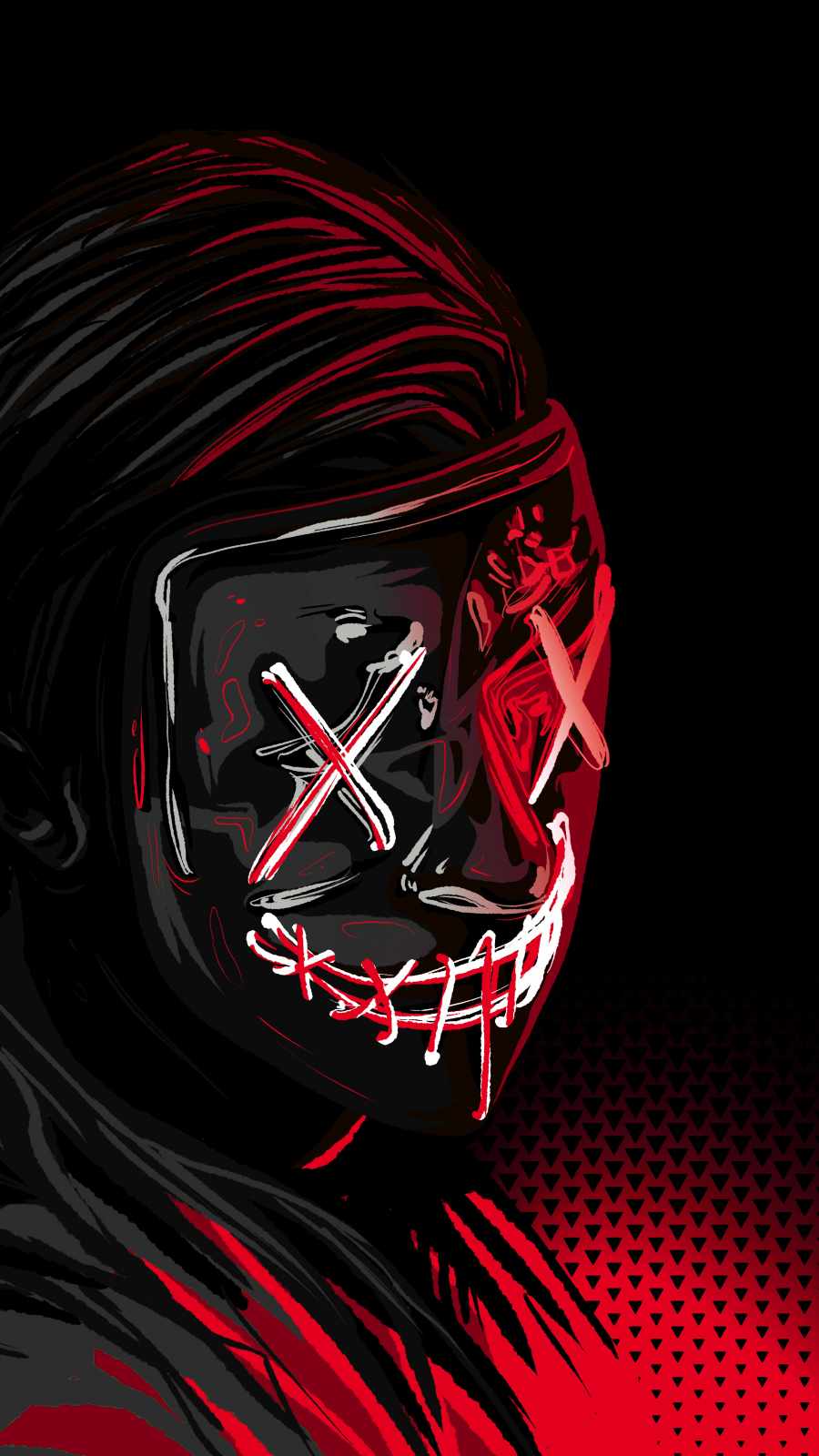 Masked Guy Darkness iPhone Wallpaper