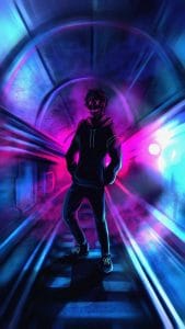 Metro Cave iPhone Wallpaper