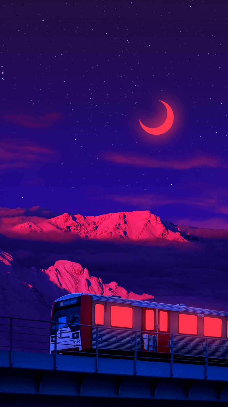 Midnight Train iPhone Wallpaper 1