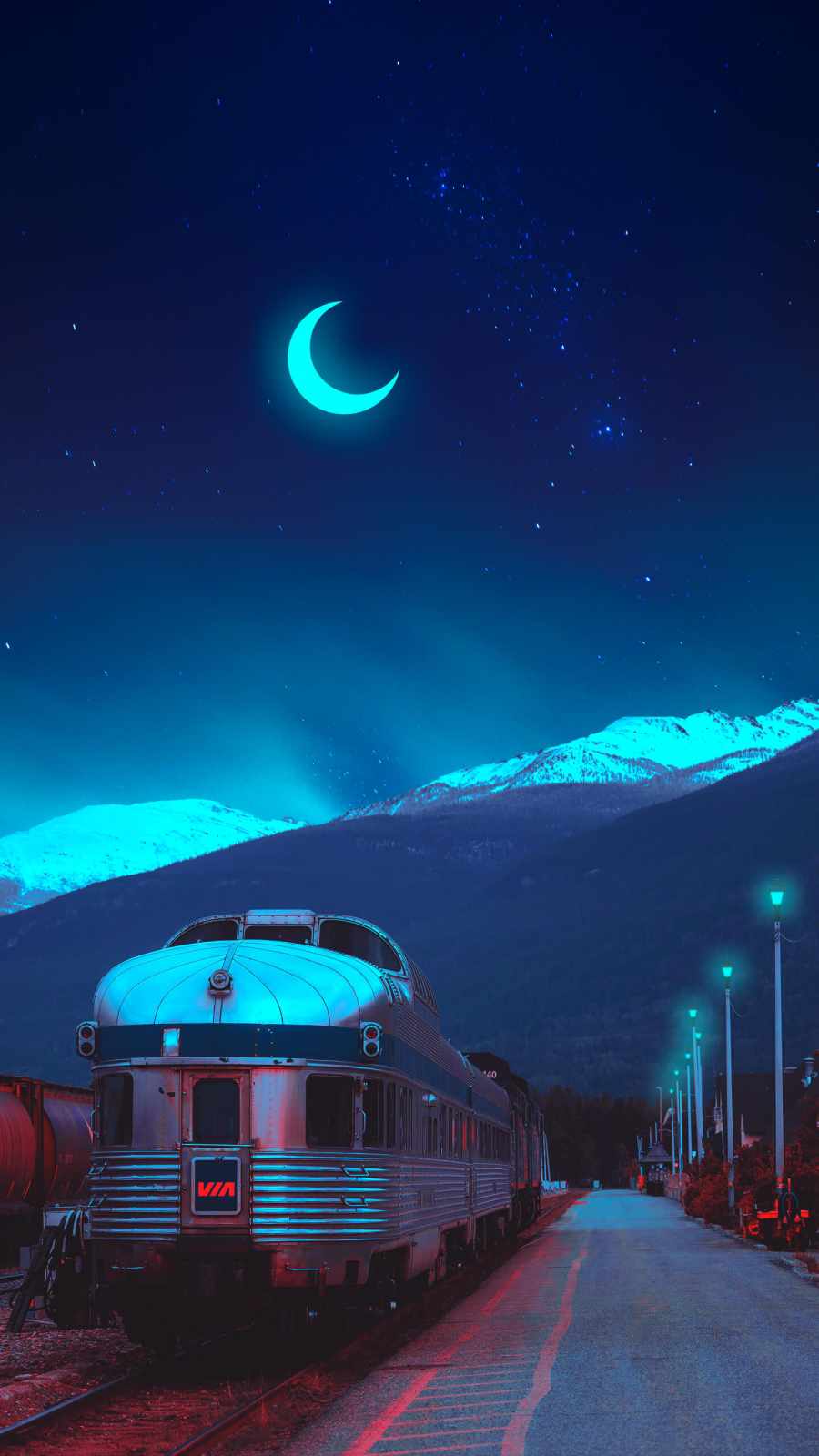 Midnight Train iPhone Wallpaper