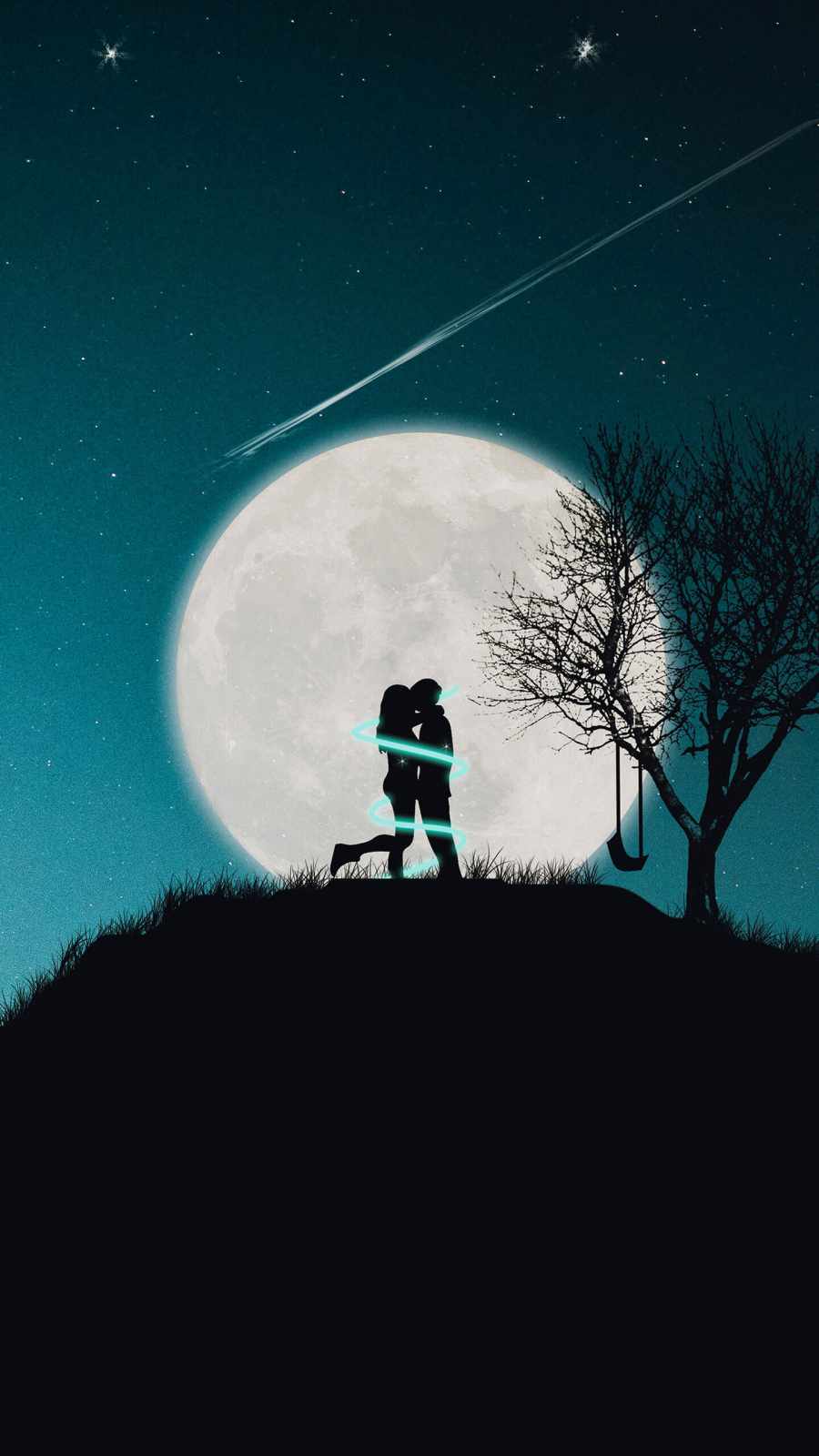 Moon love iPhone Wallpaper