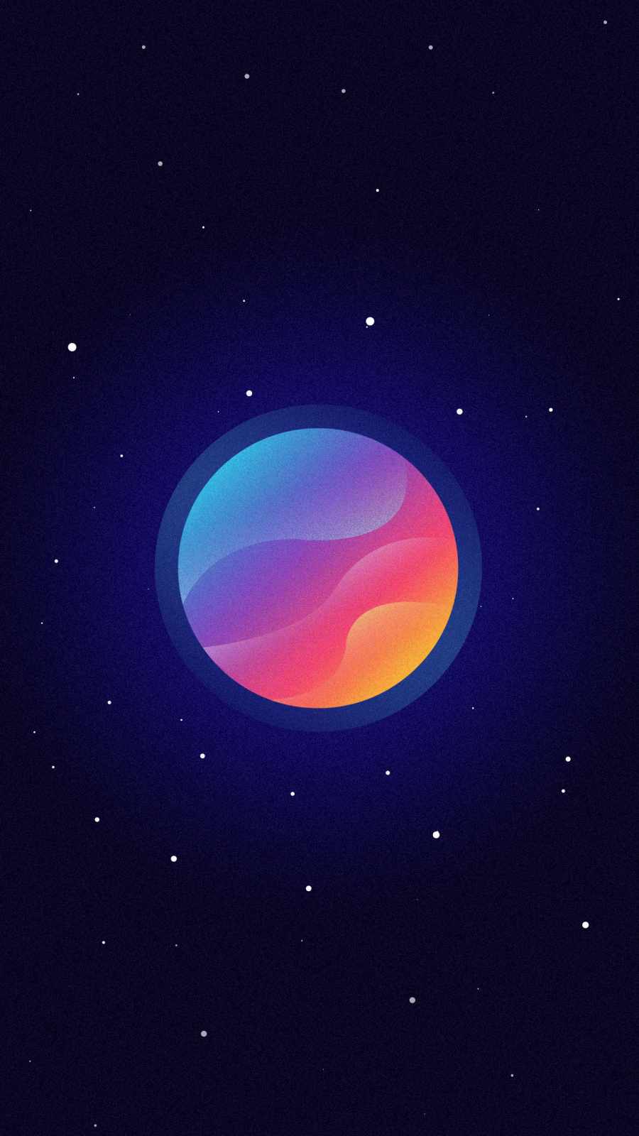 planets wallpaper neon