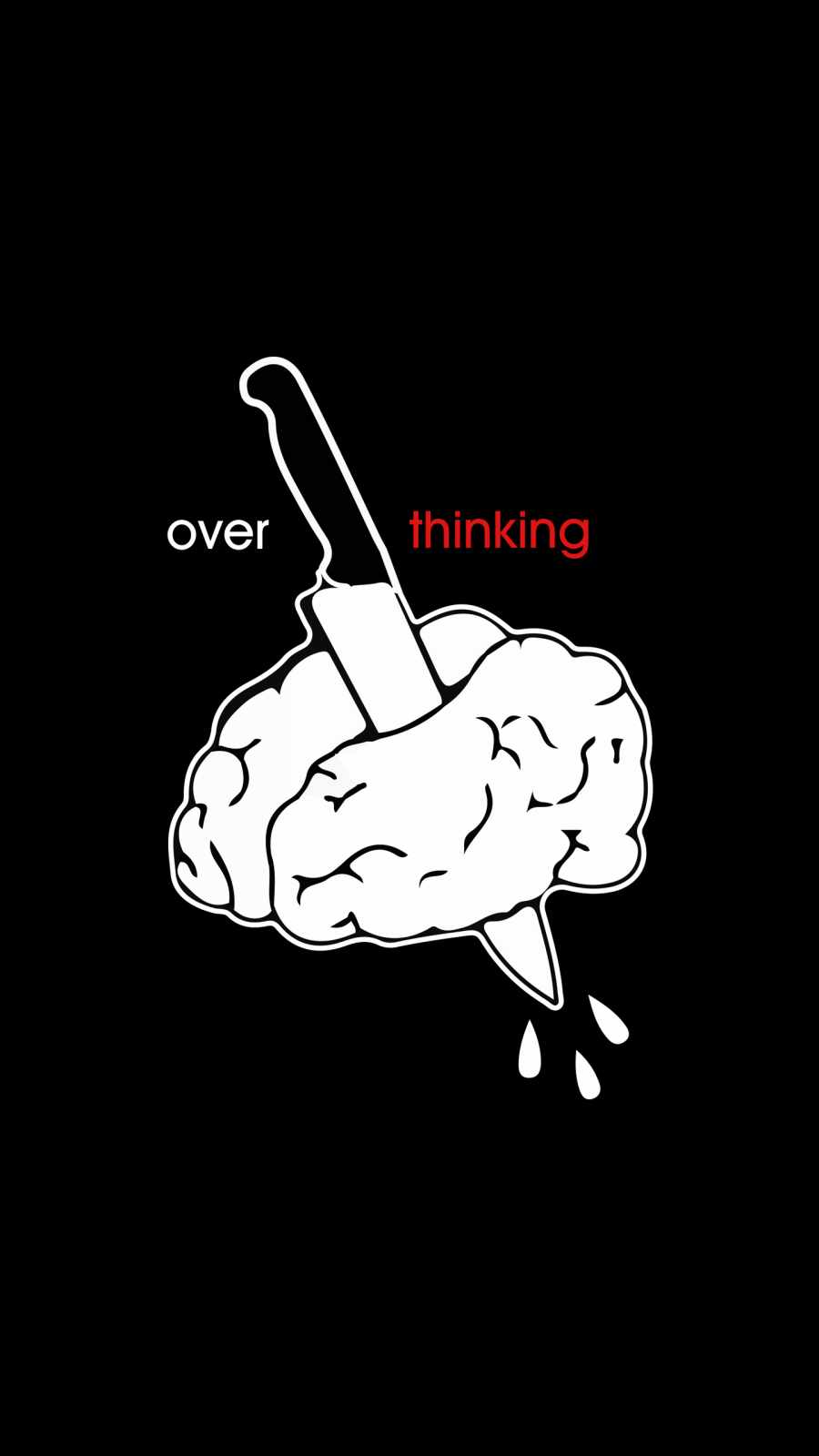 Over thinking iPhone Wallpaper