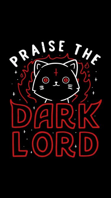 Praise The Dark Lord iPhone Wallpaper