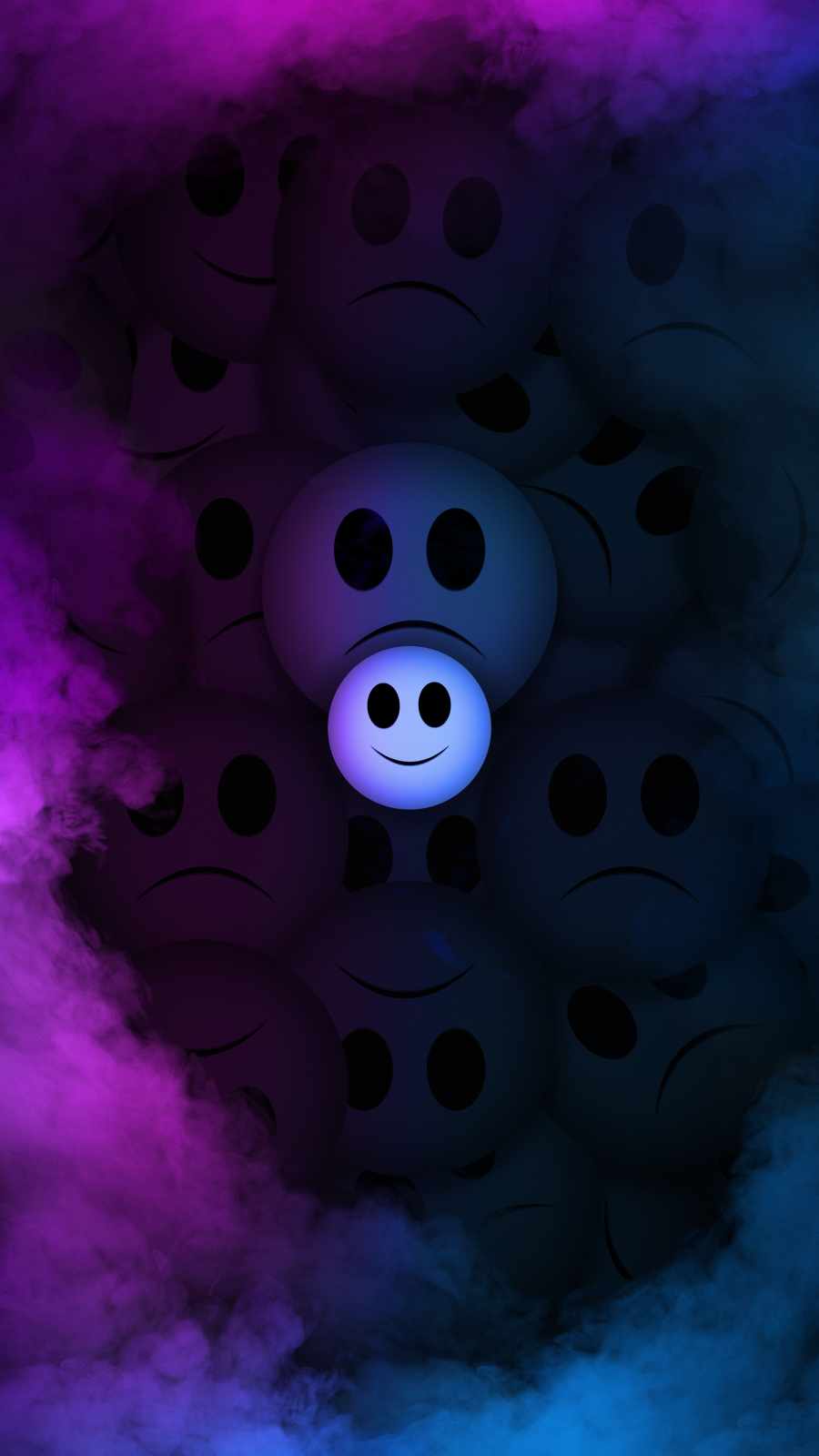 Sad Smile iPhone Wallpaper