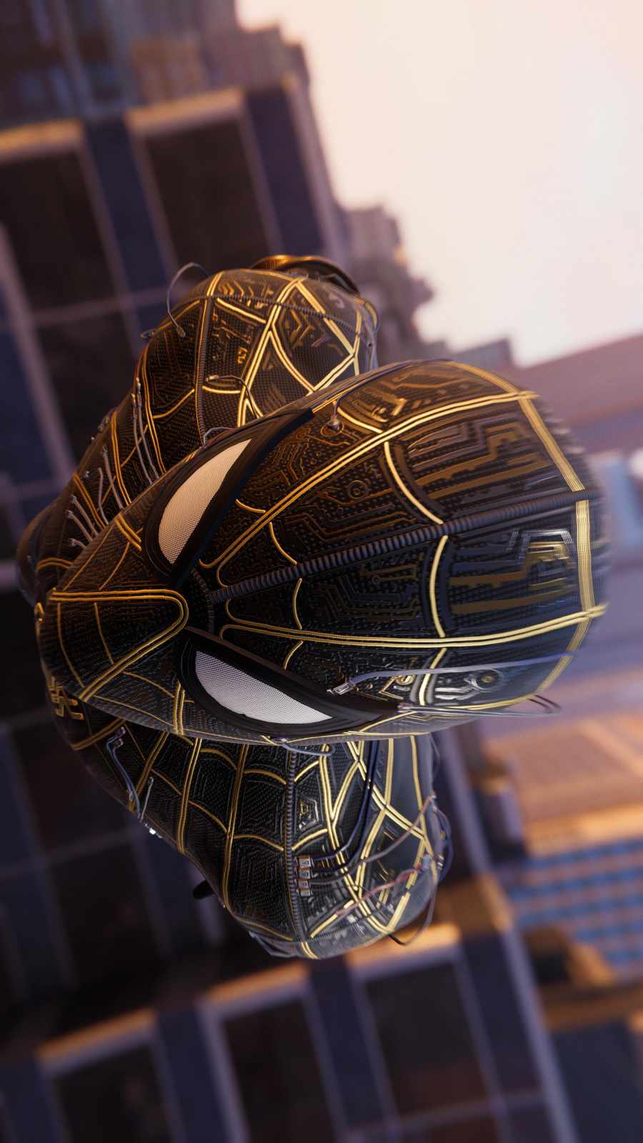 Spiderman Future Suit iPhone Wallpaper