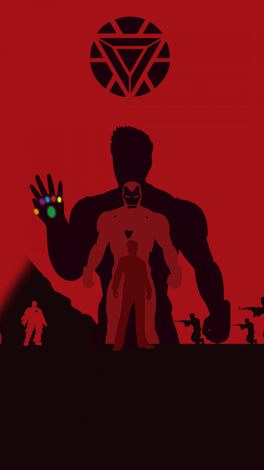 iron man avengers endgame 4k minimalism iPhone Wallpaper