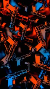 Alot of Guns iPhone Wallpaper
