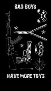 Bad Boys Toys iPhone Wallpaper