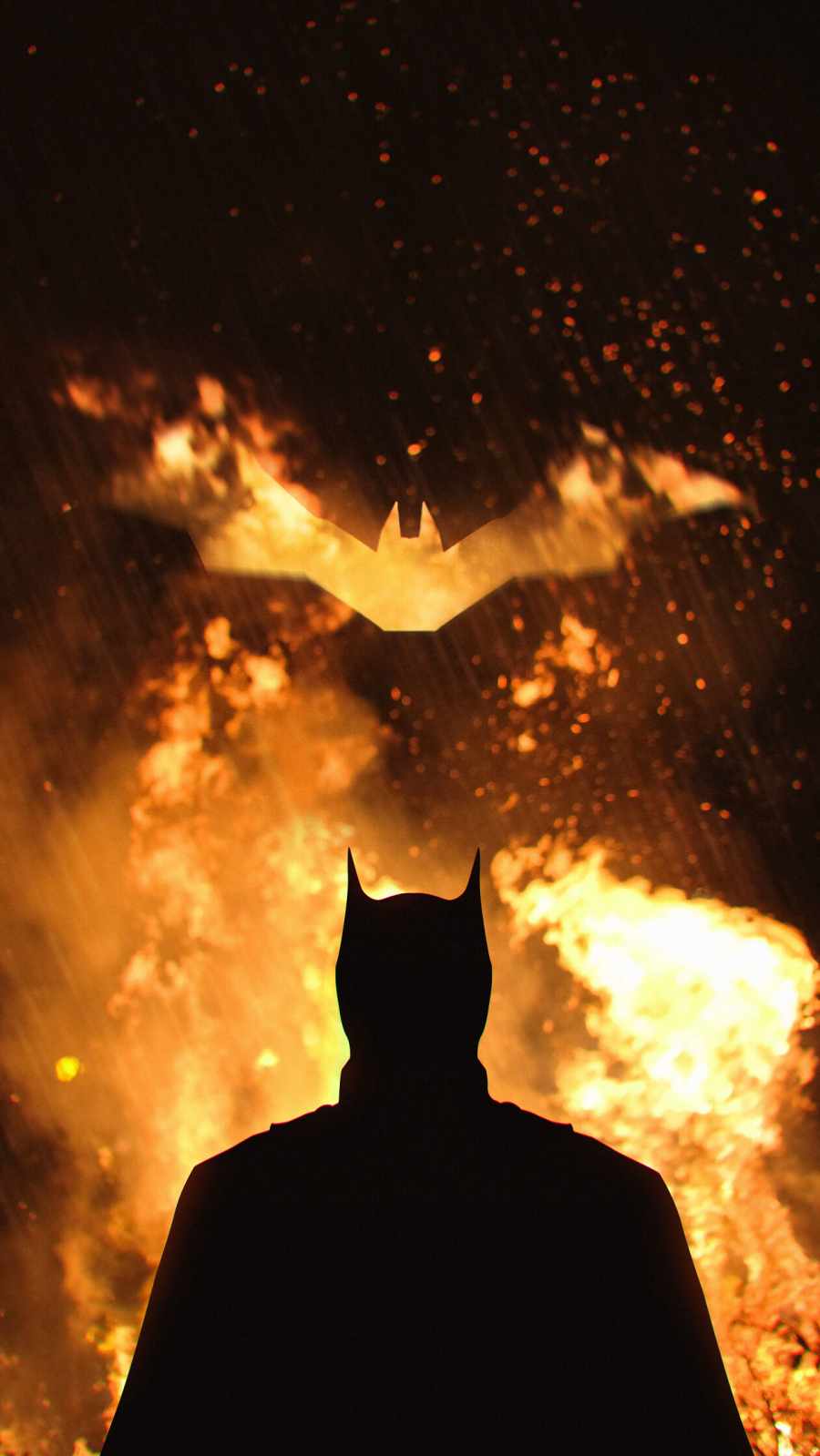 Batman Fire iPhone Wallpaper