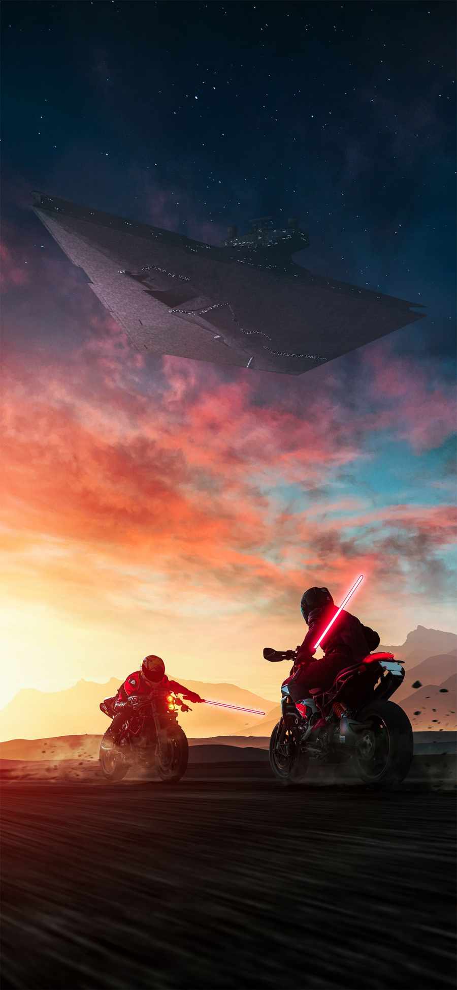 Bikers With Lightsaber IPhone Wallpaper - IPhone Wallpapers : iPhone  Wallpapers