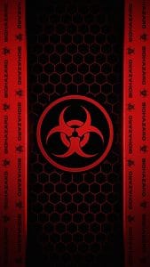 Biohazard RED iPhone Wallpaper