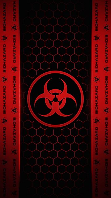 Biohazard RED iPhone Wallpaper