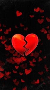 Broken Heart iPhone Wallpaper